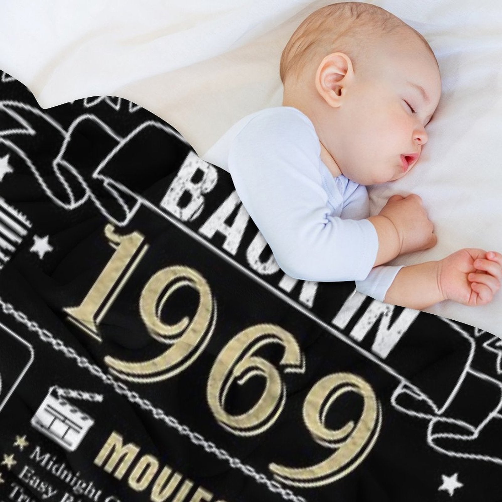 Birthday Anniversary 1969 History Back in 1969 Plush Throw Blanket