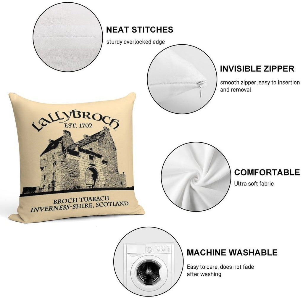 Lallybroch Outlander Soft Easy Maintenance Throw Pillow