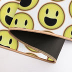 Rainbow Smiley  Easy Maintenance Bath Mat