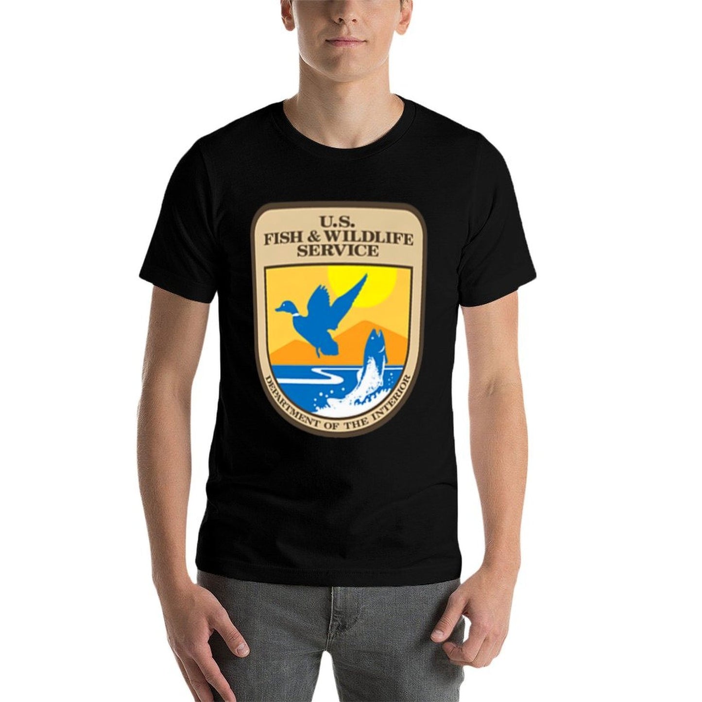 US Fish  Wildlife Service Wild Game Fishing Hunting Premium  Durable T-Shirt