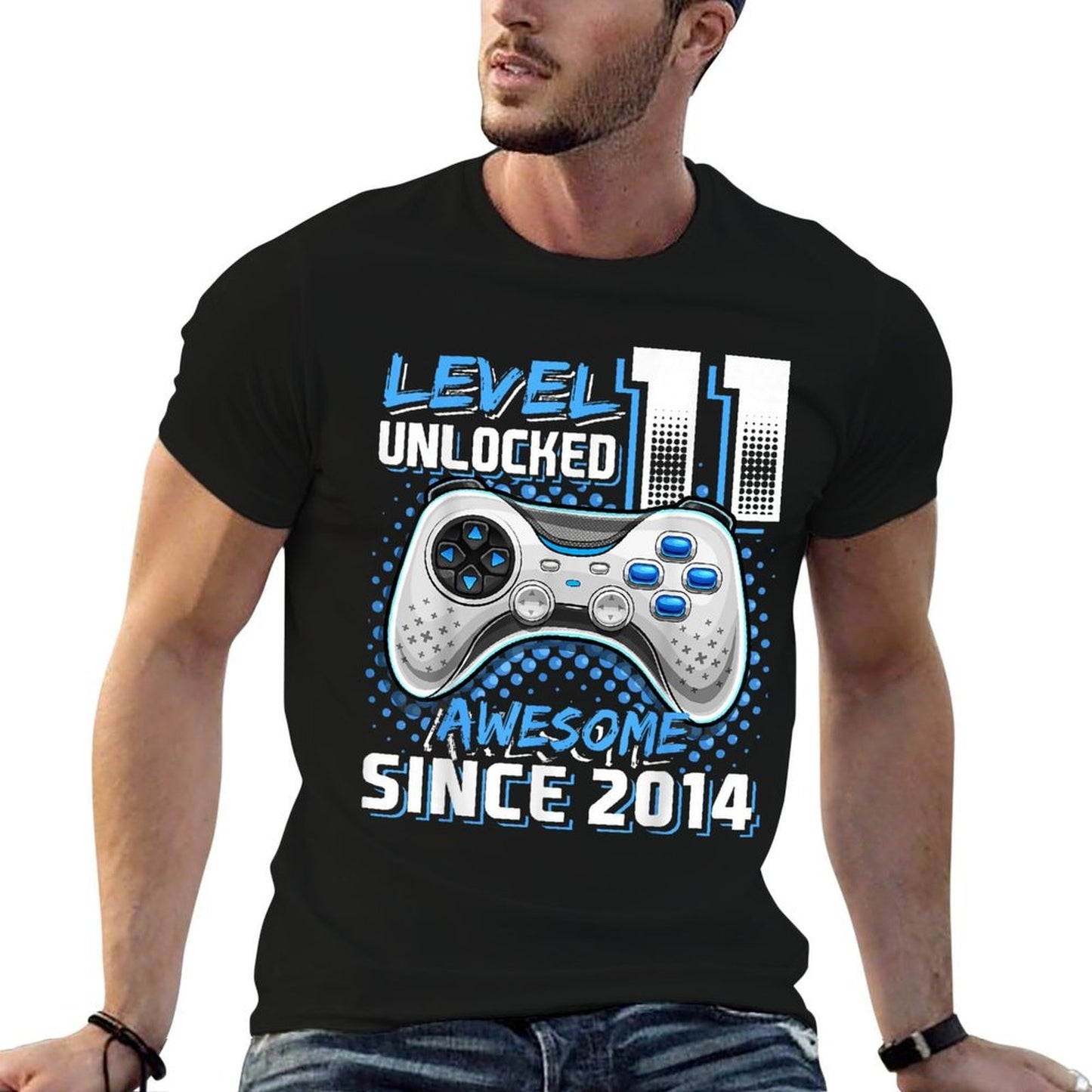 11th Birthday Boy Level 11 Gamer 11 Year Video Game Party  Versatile T-Shirt
