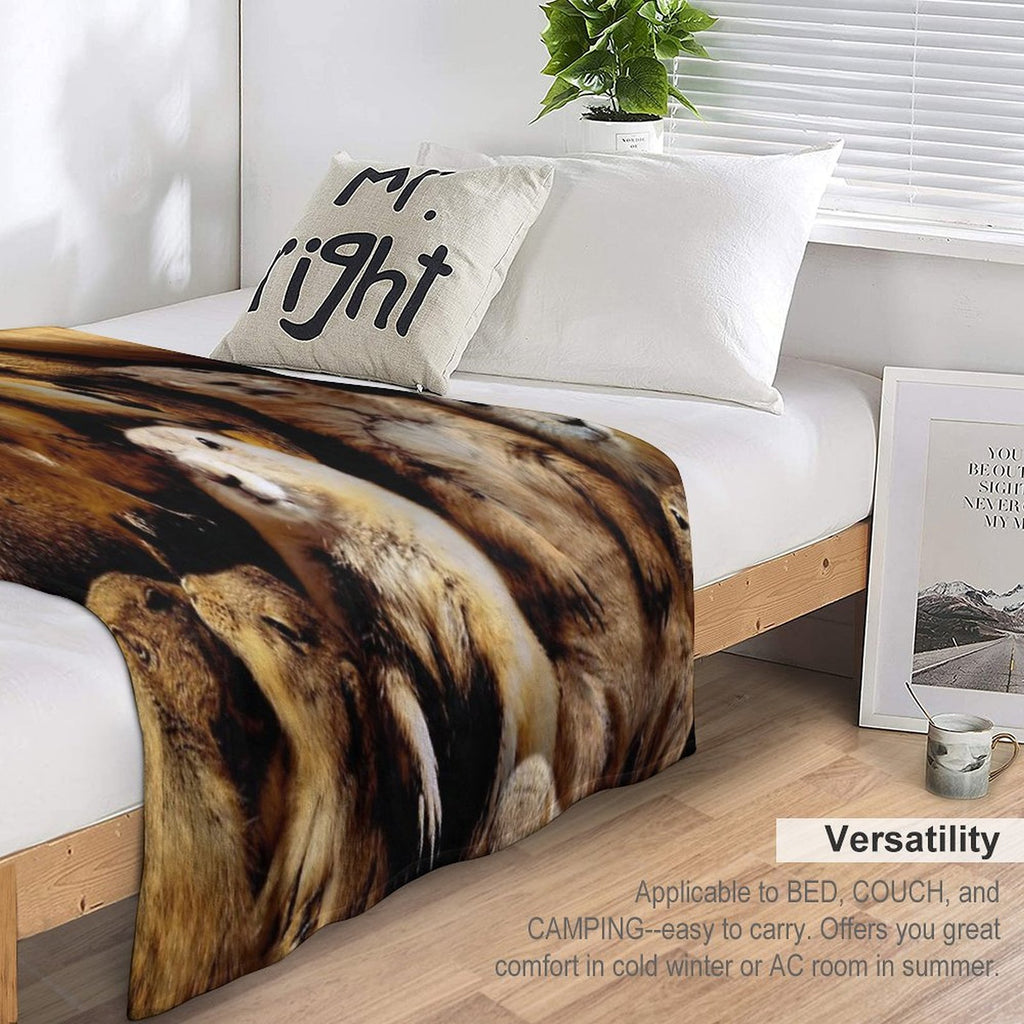 Prairie Dogs Wrinkle-free Throw Blanket