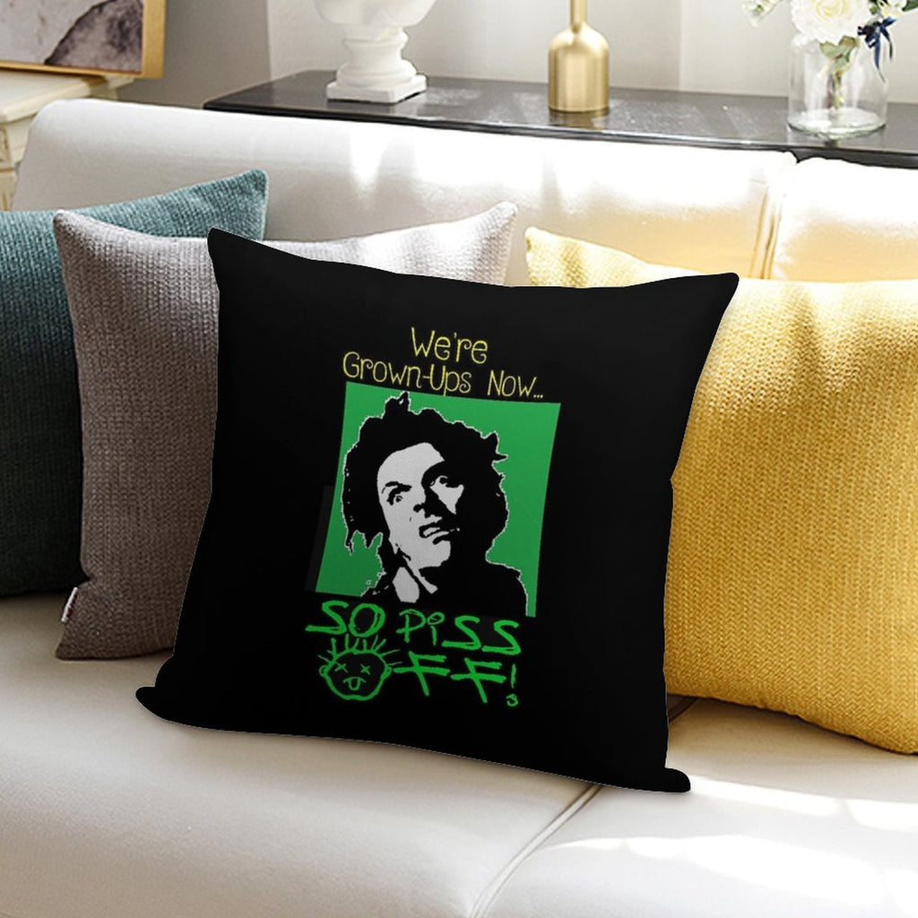 Drop Dead Fred Soft Short Plush Fabric Throw Pillow