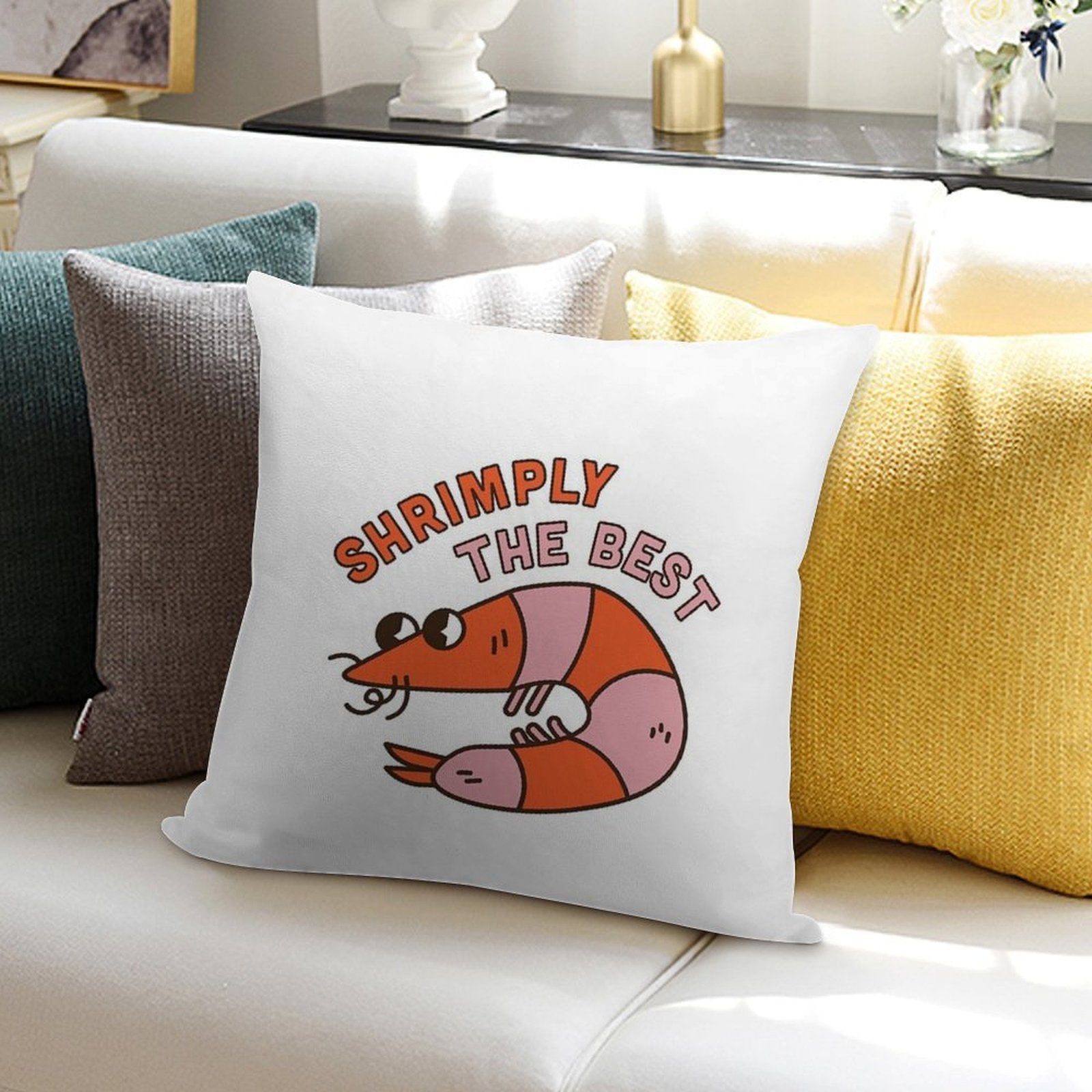 Shrimply The Best Soft Warmth Comfort Throw Pillow