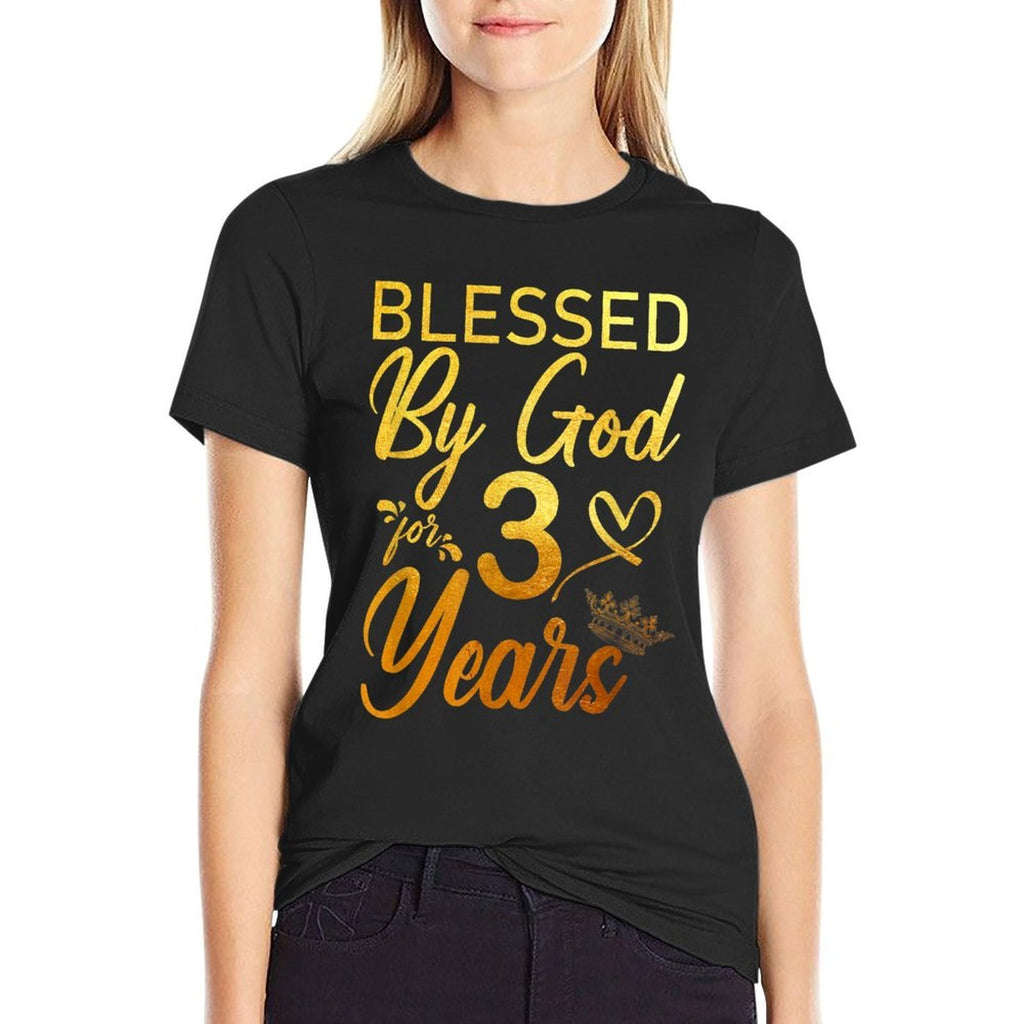 Blessed by God for 30 Years 30th Birthday Faith  Breathable T-Shirt