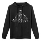 Music Notes Christmas Musical Orchestra Choir XMAS Sweatshirt Shrink-Resistant Hoodie