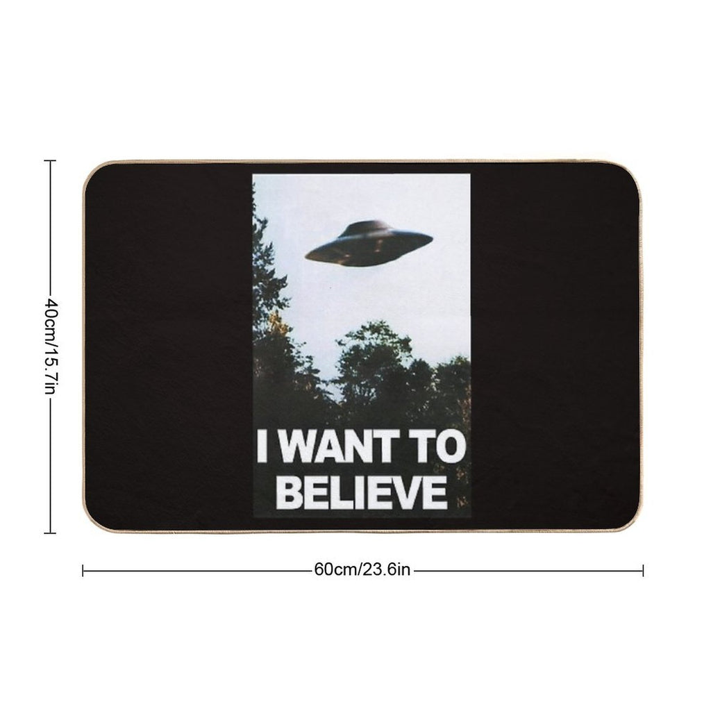 I Want to Believe  Toxin-Free Bath Mat