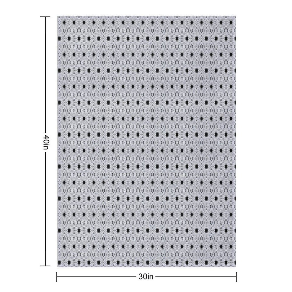 Gray And Black Pattern Shrink-resistant Throw Blanket