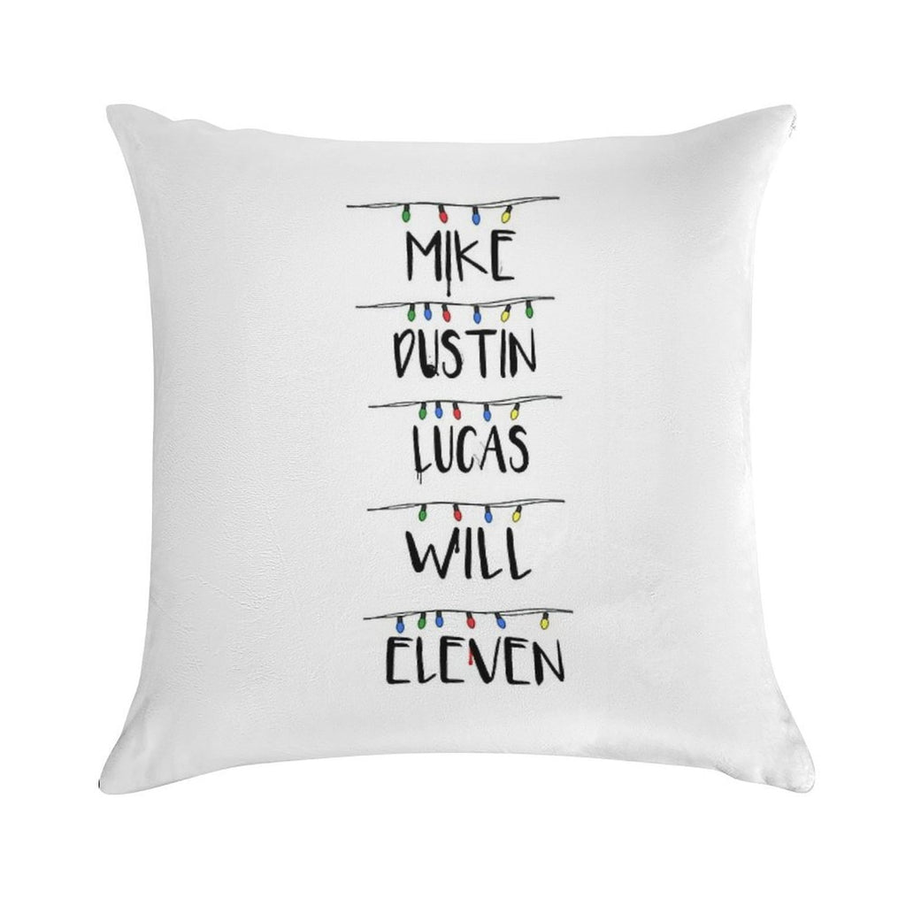 Stranger Things Soft Hidden Zipper Throw Pillow
