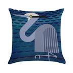 Heron Soft Decorative Cover Throw Pillow