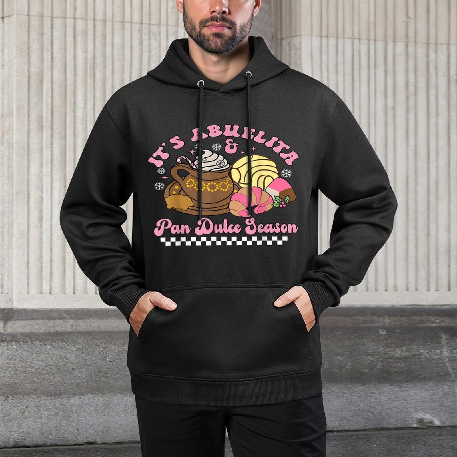 Its Abuelita  Pan Dulce Season Hot Chocolate Mexican Xmas Customizable Surface Hoodie