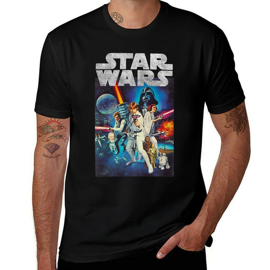 Star Wars A New Hope Vintage Distressed Skywalker Poster  Quick-drying T-Shirt