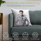 I Just Really Love Jonathan Groff Soft Reinforced Edging Throw Pillow