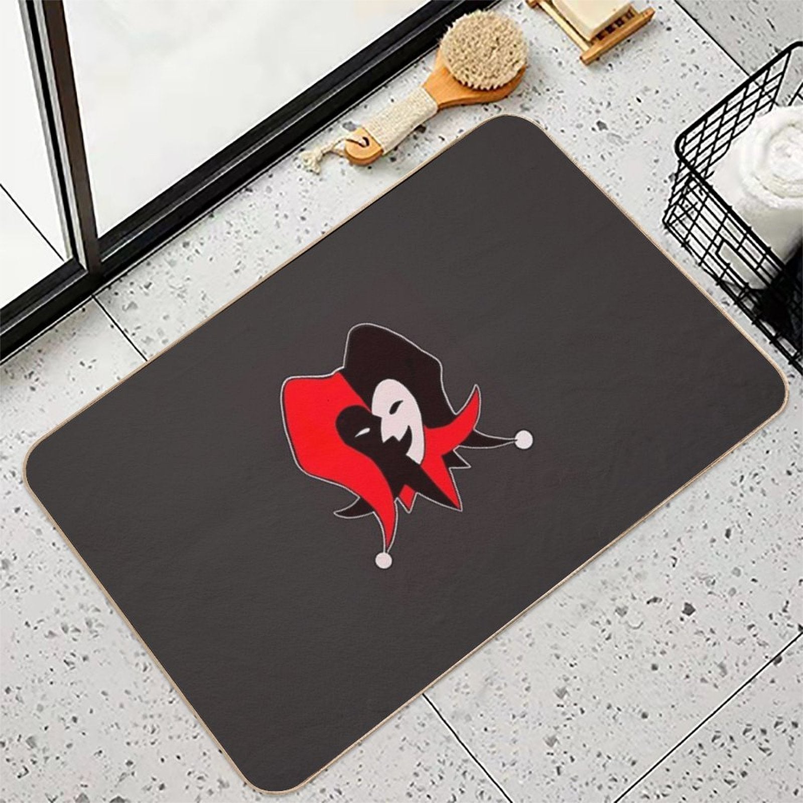 Laughing Jester  Repositionable Bath Mat