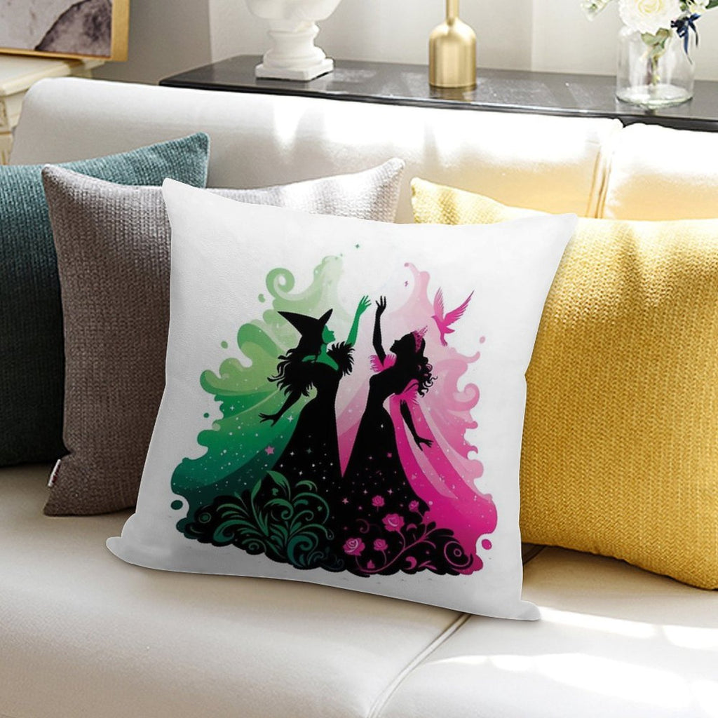 Elphaba & Glinda Wicked The Musical Soft Gift Ready Throw Pillow
