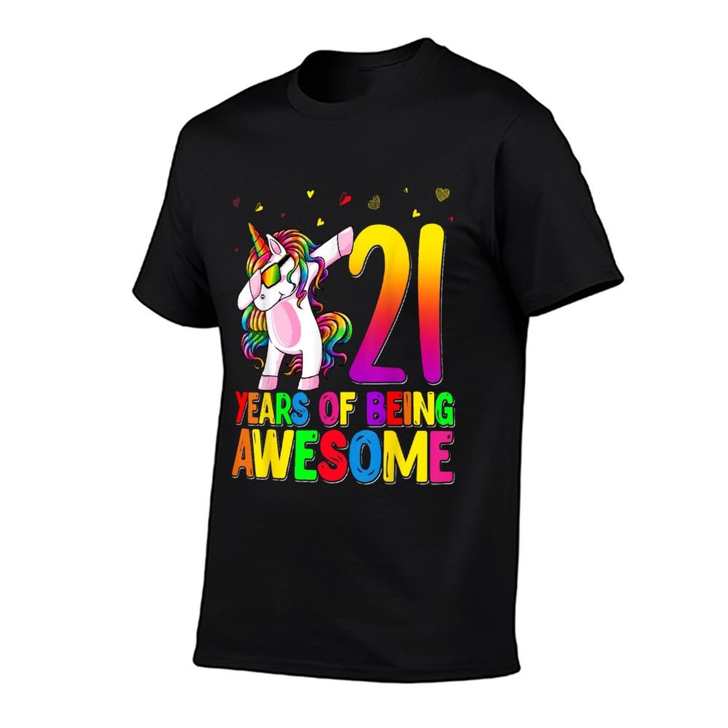 21 Years Old Birthday Unicorn Dabbing 21st Birthday Unicorn  Lightweight T-Shirt