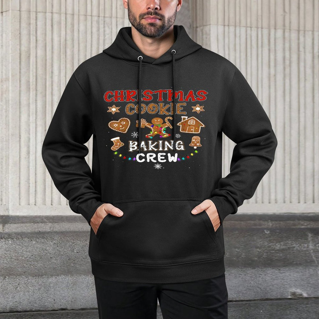 Christmas Cookie Baking Crew Xmas Gingerbread Family Pajamas Colorfast Hoodie