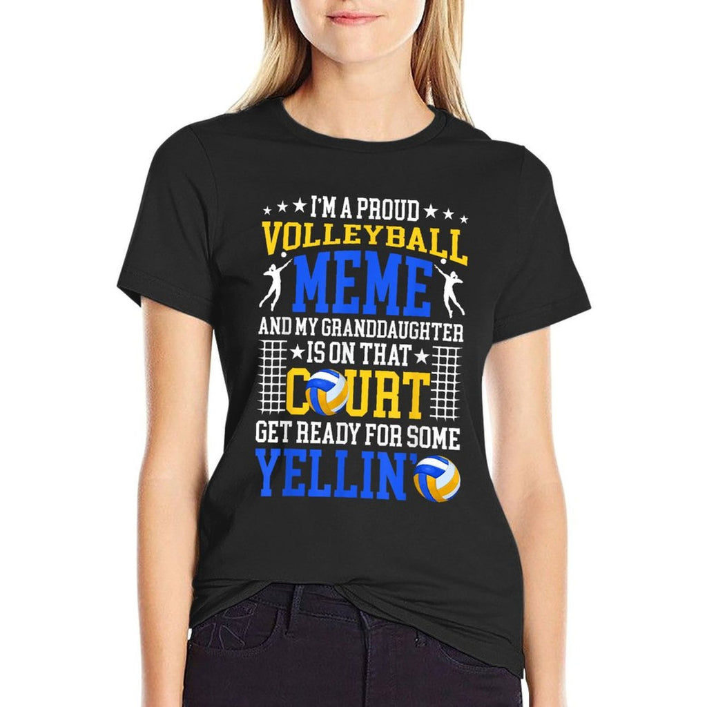 Im A Proud Volleyball Meme Of A Volleyball Player Meme Comfortable T-Shirt