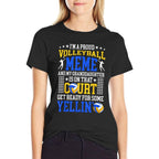 Im A Proud Volleyball Meme Of A Volleyball Player Meme Comfortable T-Shirt