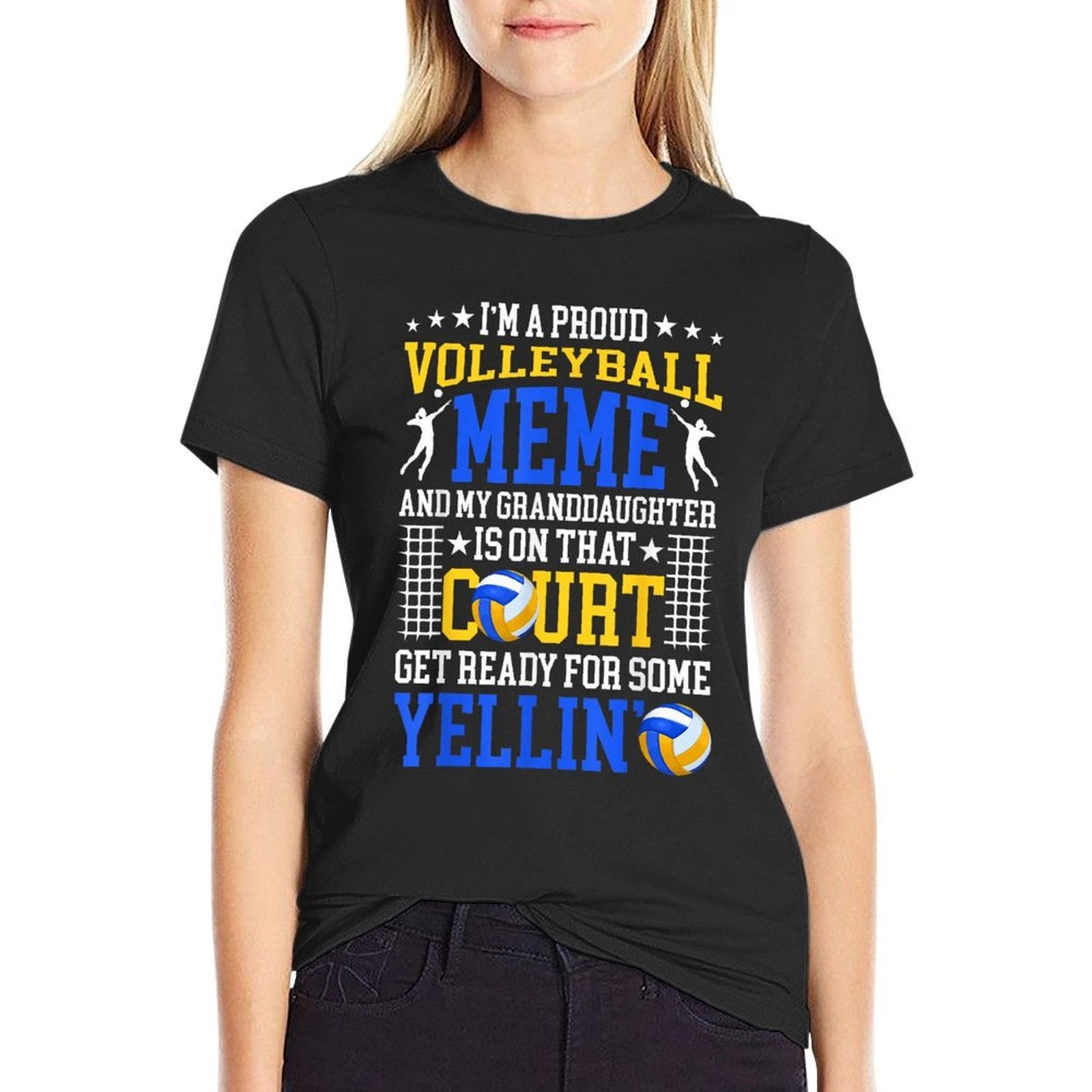 Im A Proud Volleyball Meme Of A Volleyball Player Meme Comfortable T-Shirt