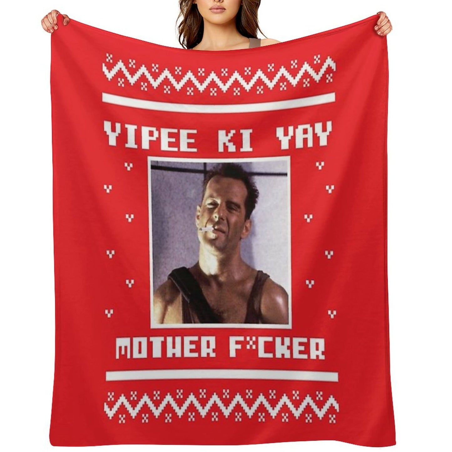 Yippee Ki Yay All-season Throw Blanket