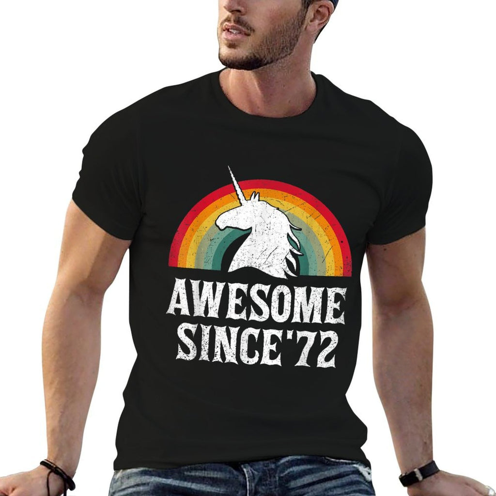 50 Years Old Gifts Unicorn Awesome Since 1972 50th Birthday  Classic T-Shirt