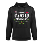 I Dont Know-Margo Ugly Sweater Funny Christmas for Vacation Cotton-Polyester Blend Hoodie