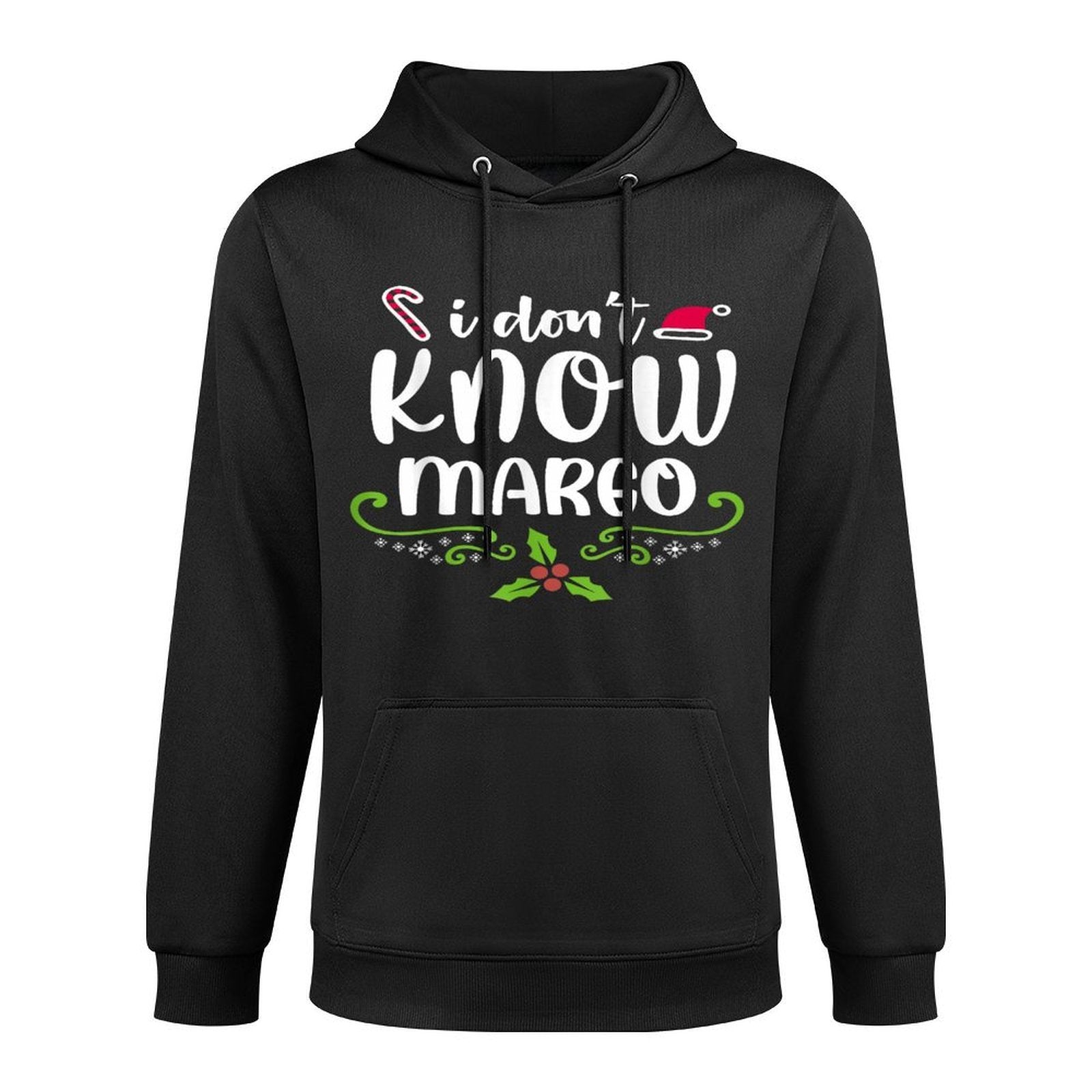 I Dont Know-Margo Ugly Sweater Funny Christmas for Vacation Cotton-Polyester Blend Hoodie
