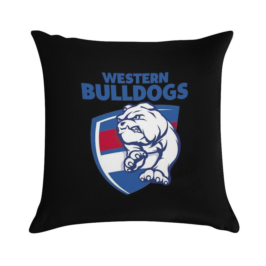 Bulldogs-western Soft Decorative Cover Throw Pillow
