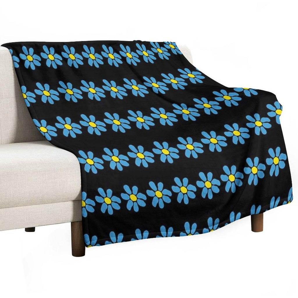 James Daisy Easy Care Throw Blanket