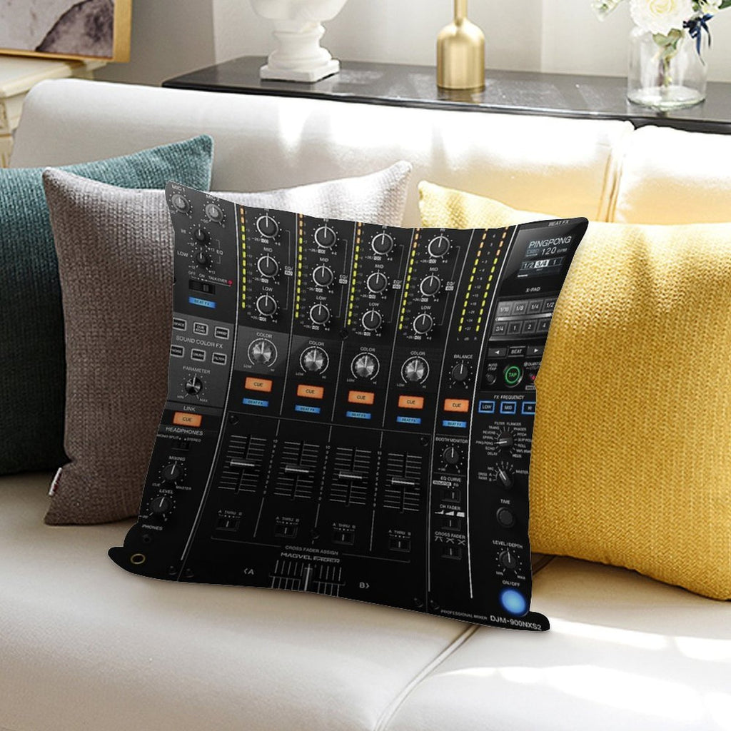 DJ Mixer NXS2 Soft Reinforced Edging Throw Pillow