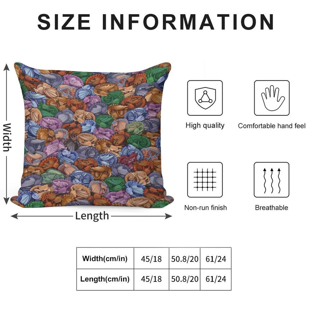 Let Sleeping Dragons Snooze Soft Ultra-Soft Texture Throw Pillow