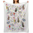I Love Rats Velvety-soft Throw Blanket