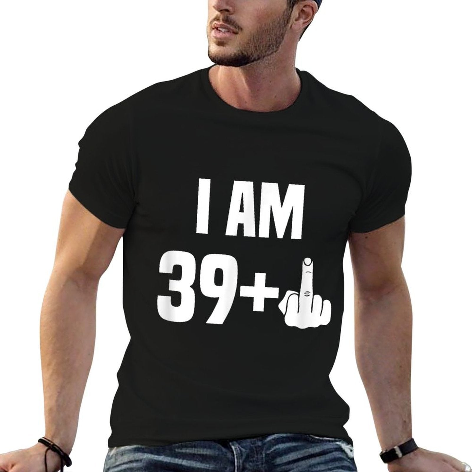 40 Birthday Funny 39+1 Saying Gift for 40th Birthday  Vintage-inspired T-Shirt