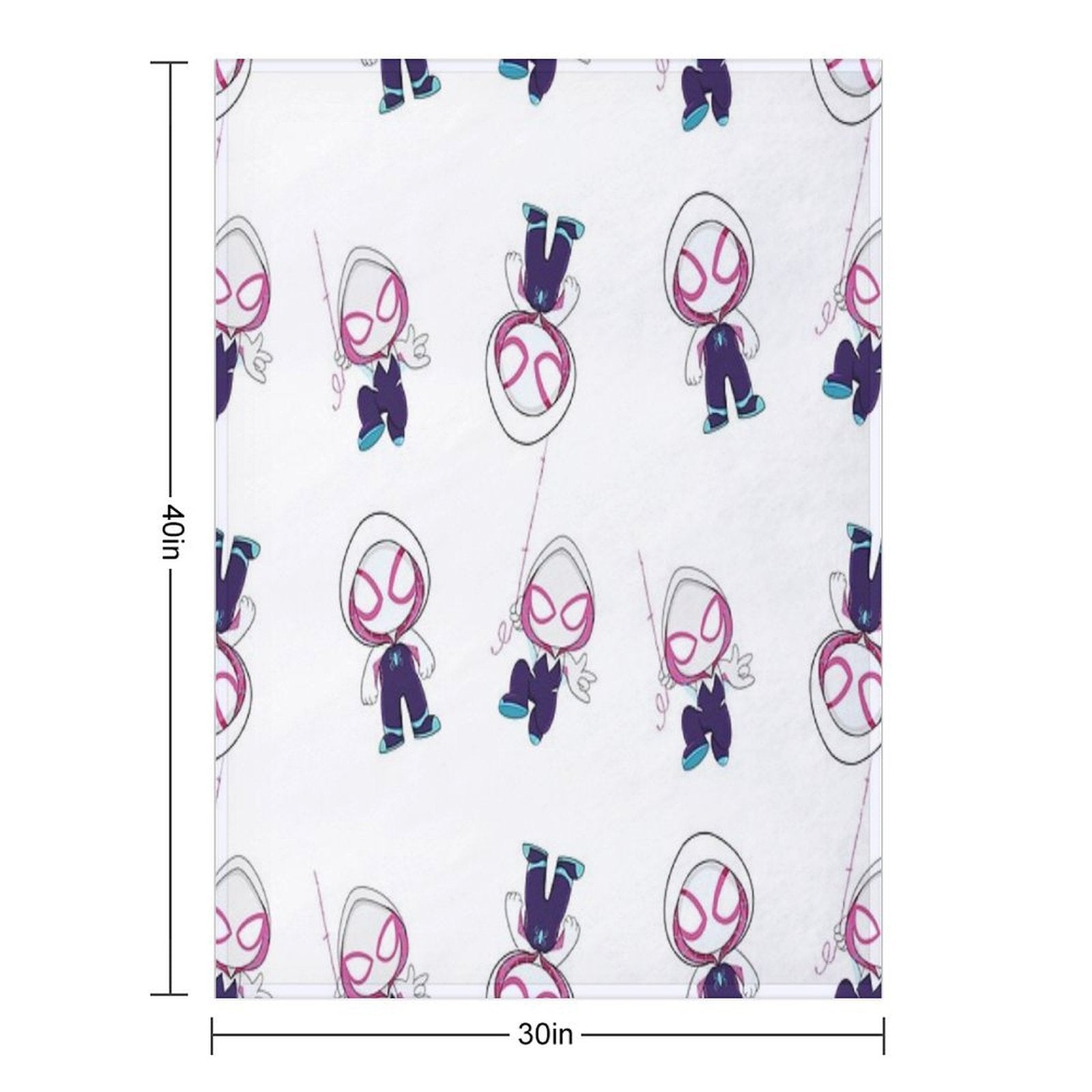 Gwen Little Spider Ghost, Baby Spidey Girl, Grl Pwr, Cartoon Ghost Spider Multi-functional Throw Blanket