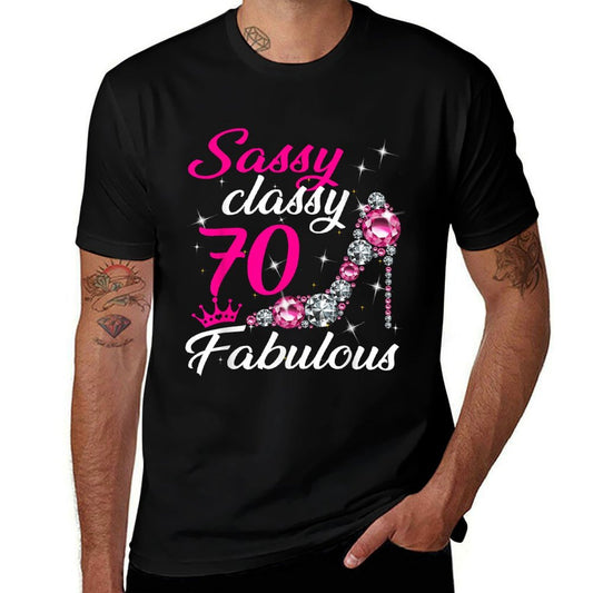 Sassy Classy 70 Fabulous 1952 70th Birthday  Vintage-inspired T-Shirt