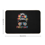 School Field Day Fun Messy Bun Tie Dye Field Day 2025  Toxin-Free Bath Mat