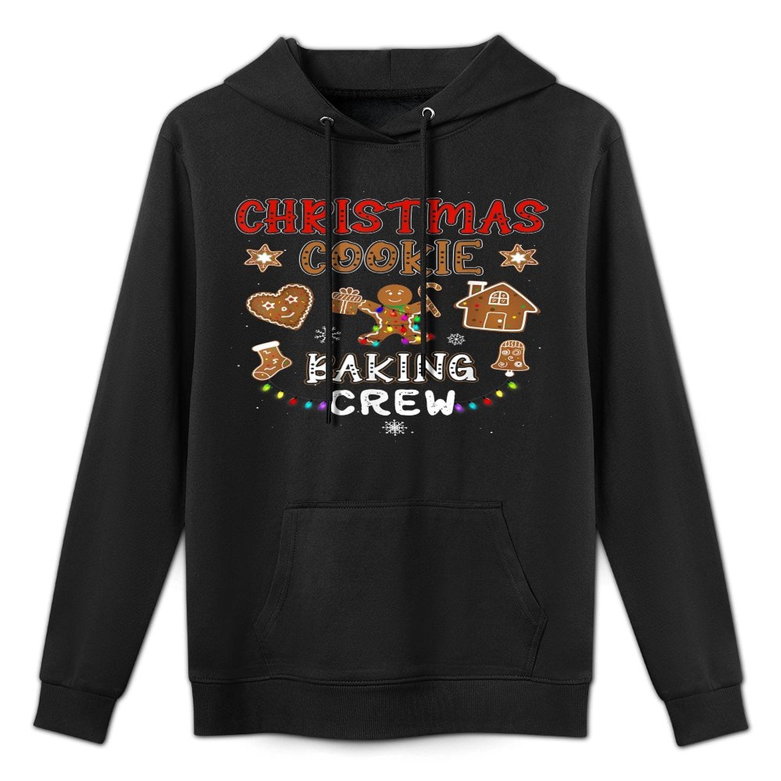 Christmas Cookie Baking Crew Xmas Gingerbread Family Pajamas Colorfast Hoodie