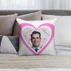 Modern Family Phil Dunphy Heart Soft Luxury Feel Throw Pillow