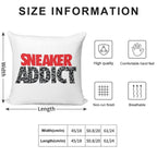 Sneaker Addict Cement Soft Bedroom Essential Throw Pillow