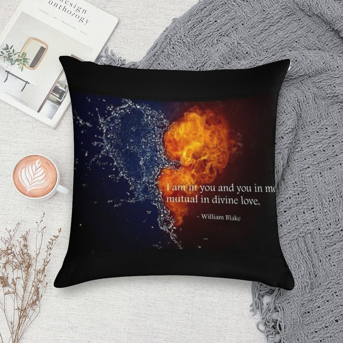 Twin Flames for Life Soft Multiple Sizes Throw Pillow