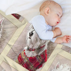 Scottish Highland Westie Dog Quick-dry Throw Blanket