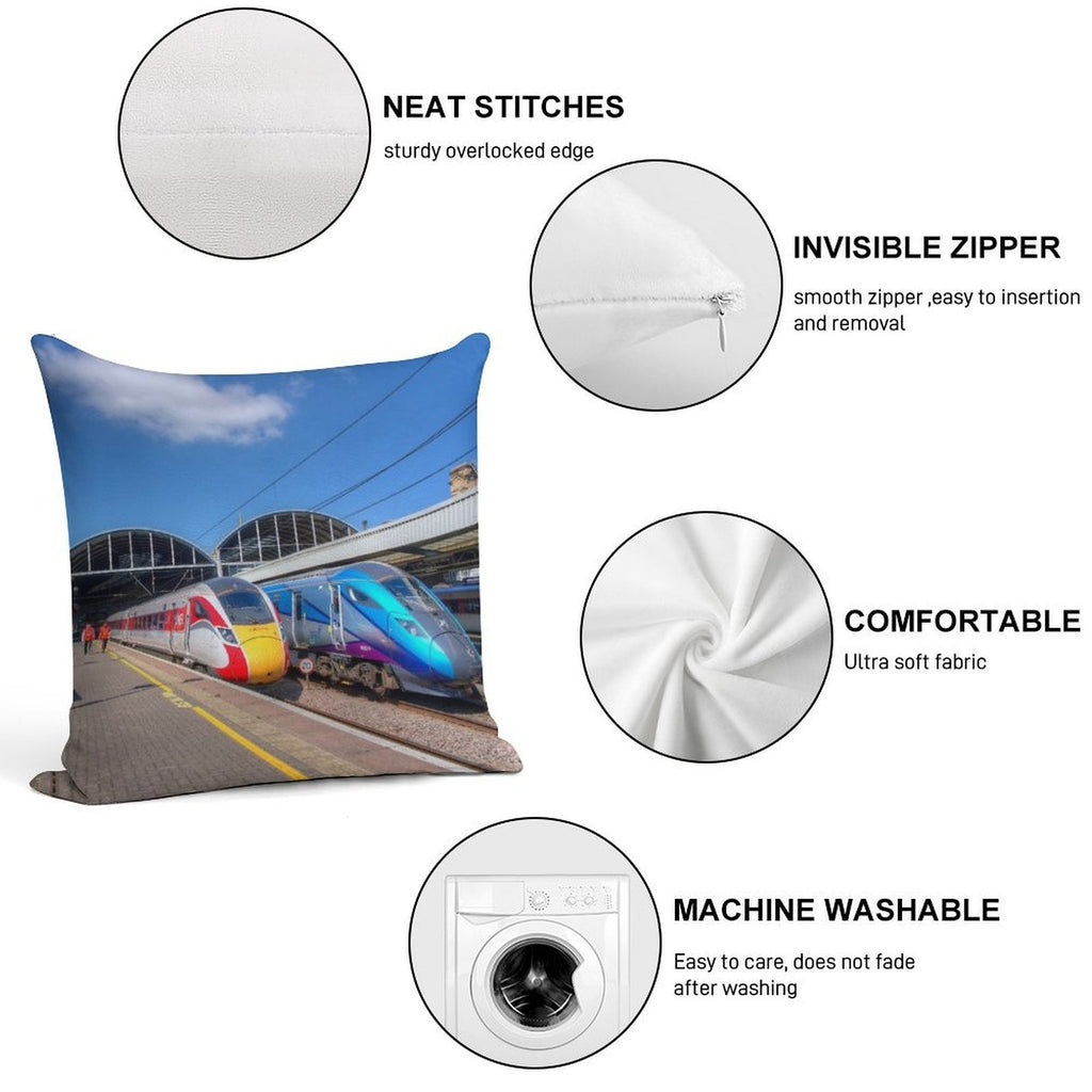 Newcastle Rail Future Soft High-Density Material Throw Pillow