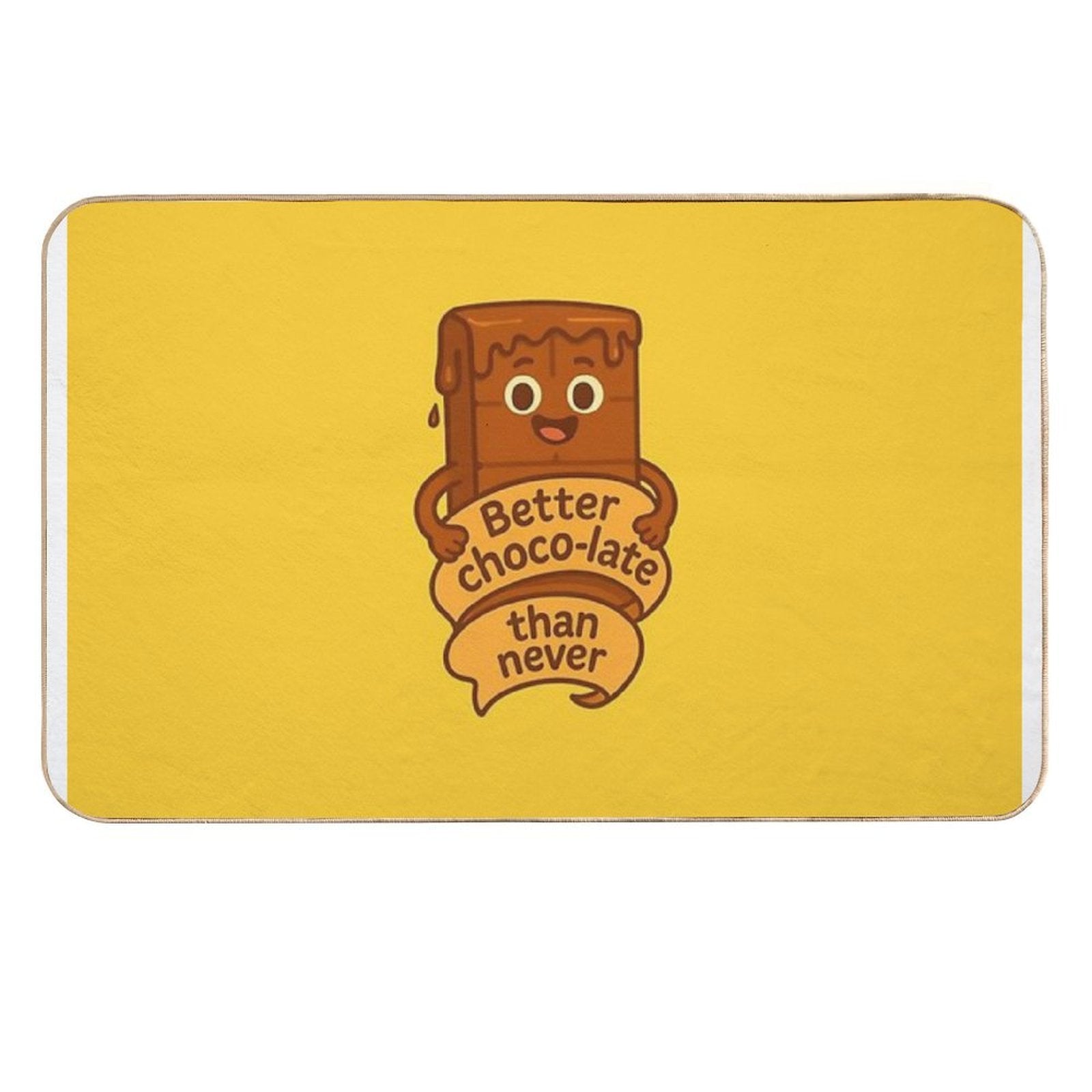 Better Choco‑late Than Never  Odorless Bath Mat