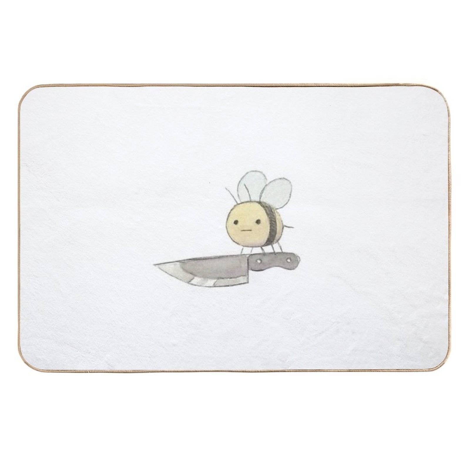 Knife Bee  Stain-Proof Bath Mat