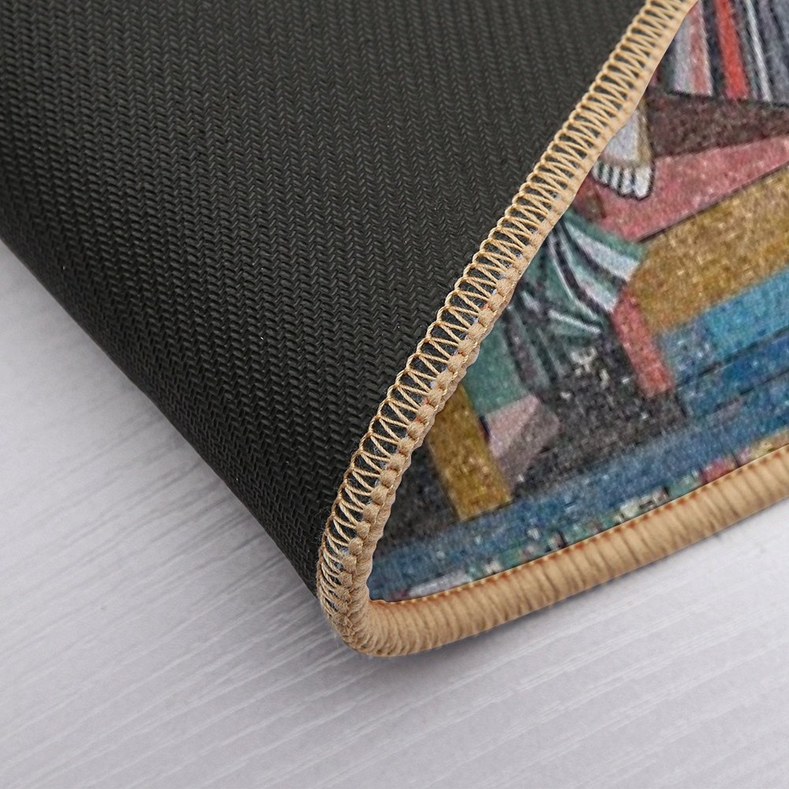 Soviet Mosaic from Cahul, Moldova #4  Stain-Proof Bath Mat