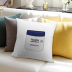 Aquaphor Soft Hidden Zipper Throw Pillow