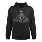 Music Notes Christmas Musical Orchestra Choir XMAS Sweatshirt Shrink-Resistant Hoodie