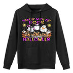 Hangin with My Boos Cute Boujee Ghosts Halloween Costume Shrink-Resistant Hoodie