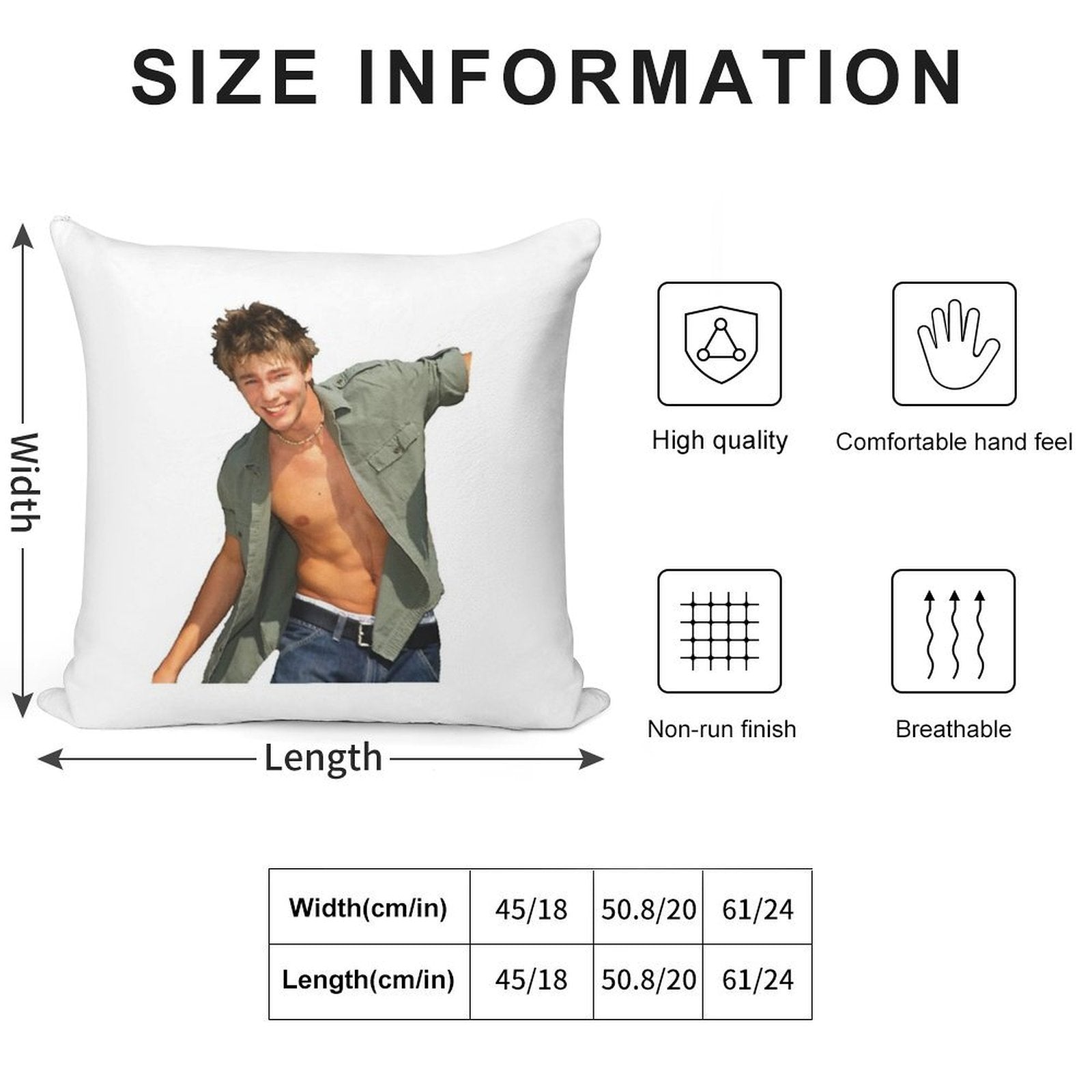 Chad Michael Murray Soft Washable Throw Pillow